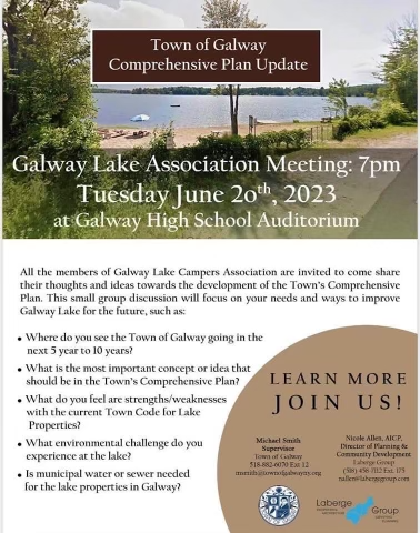 Comprehensive Town Plan Meeting Announcement